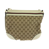 Gucci Shoulder Bag 257065 GG canvas Beige Ivory Gold Metal Shoulder Bag pochette Sherry Line Mayfair Women