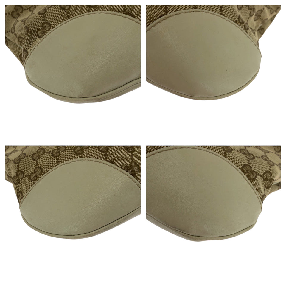 Gucci Shoulder Bag 257065 GG canvas Beige Ivory Gold Metal Shoulder Bag pochette Sherry Line Mayfair Women