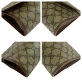 Gucci Clutch bag 156 01 030 GG Supreme Canvas Beige brown Old Gucci Shelly Line