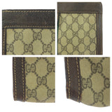 Gucci Clutch bag GG Supreme canvas, leather Beige brown Clutch bag business bag Old Gucci Shelly Line mens