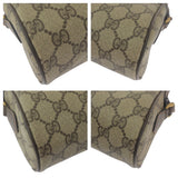 Gucci Shoulder Bag 72 001 4071 GG Supreme canvas, leather Beige Brown Gold Metal Crossbody Shoulder Bag Old Gucci Shelly Line Women