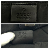 Gucci Tote Bag 76554 canvas Grey Black Gold Metal