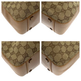 Gucci Tote Bag 94898 GG canvas Beige Brown Gold Metal Tote Bag handbag Women