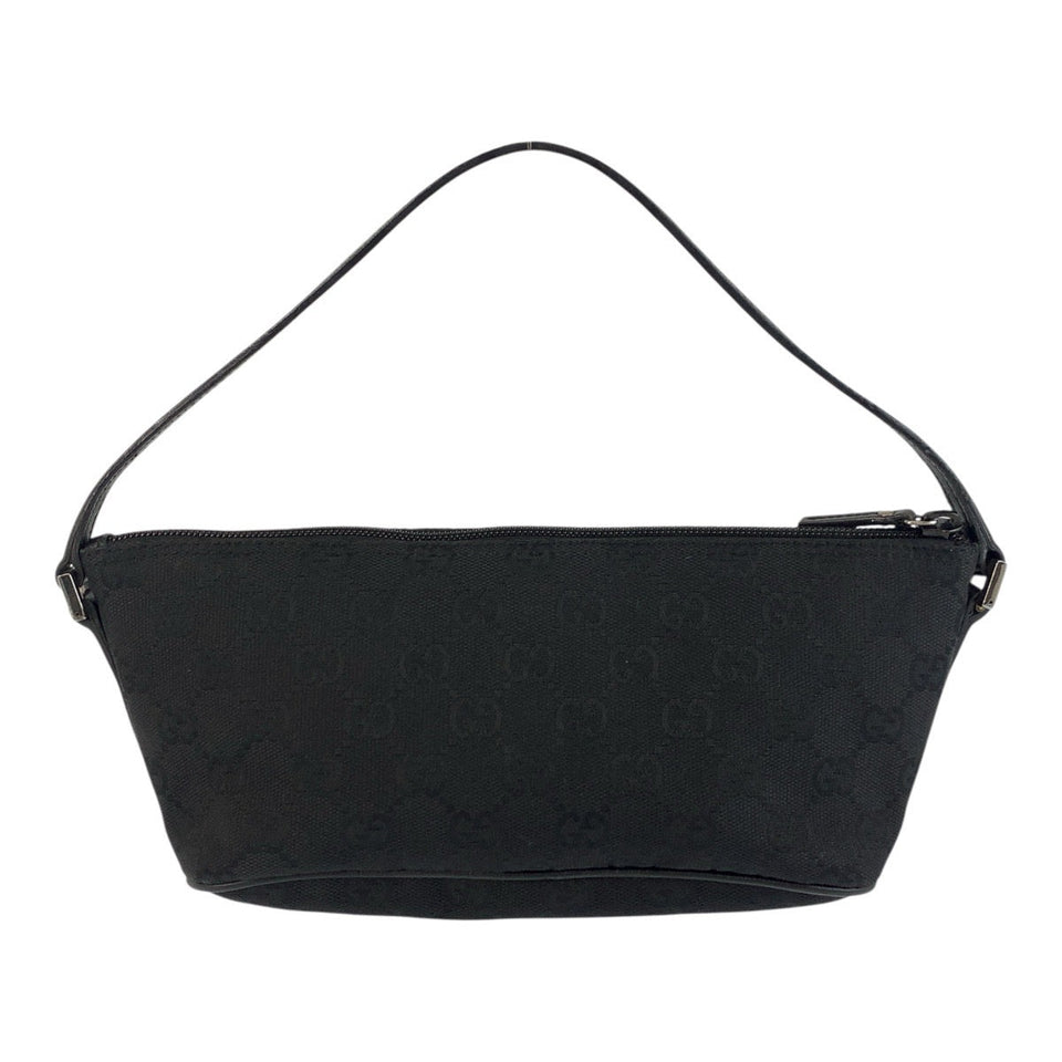 Gucci Handbag 07198 GG canvas Black SilverMetal