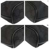 Gucci Handbag 07198 GG canvas Black SilverMetal