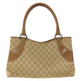 Gucci Tote Bag 113015 GG Supreme canvas, leather Brown beige Tote Bag Shoulder Bag Women
