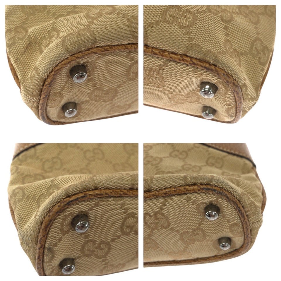 Gucci Tote Bag 113015 GG Supreme canvas, leather Brown beige Tote Bag Shoulder Bag Women