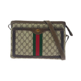 Gucci Shoulder Bag 001 16 4085 GG Supreme Canvas Beige Brown Gold Metal Shoulder Bag Shoulder Bag Old Gucci Shelly Line Women