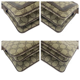 Gucci Shoulder Bag 001 16 4085 GG Supreme Canvas Beige Brown Gold Metal Shoulder Bag Shoulder Bag Old Gucci Shelly Line Women