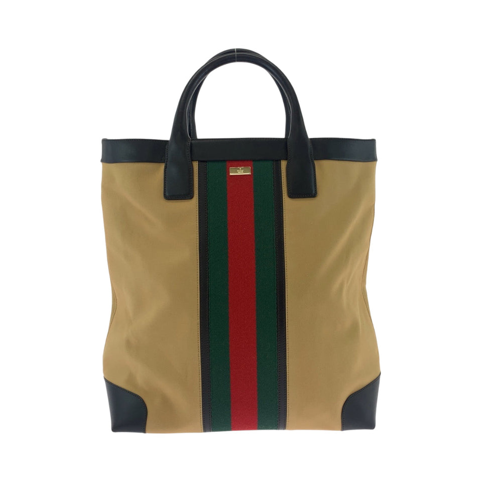 Gucci Tote Bag 002 1121 canvas Camel Red Green GoldMetal Tote Bag Shoulder Bag Sherry line Women