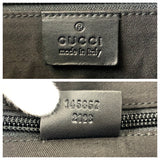 Gucci Shoulder Bag 145857 GG canvas Black SilverMetal
