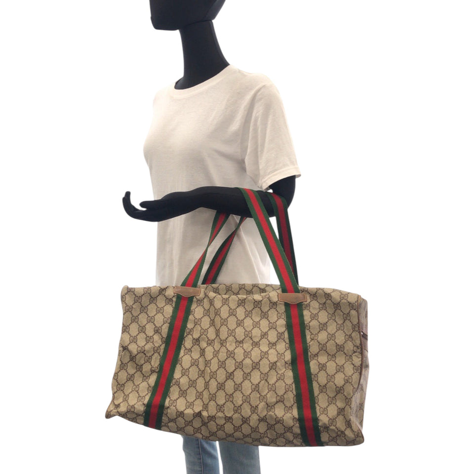 Gucci Boston Duffel bag 012 404 0282 GG Supreme Canvas multicolor Old Gucci Shelly Line