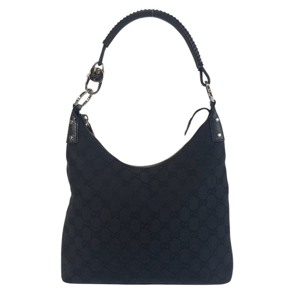 Gucci Shoulder Bag 115003 GG canvas black Women