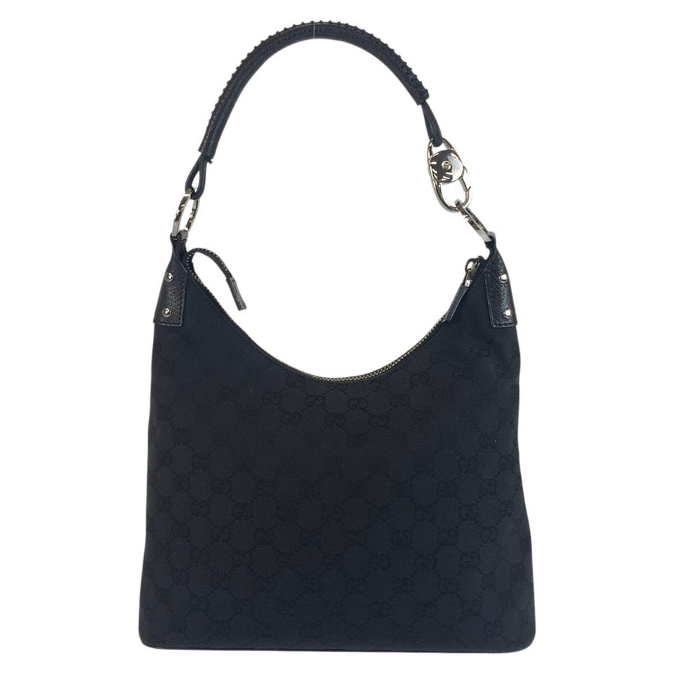 Gucci Shoulder Bag 115003 GG canvas black Women