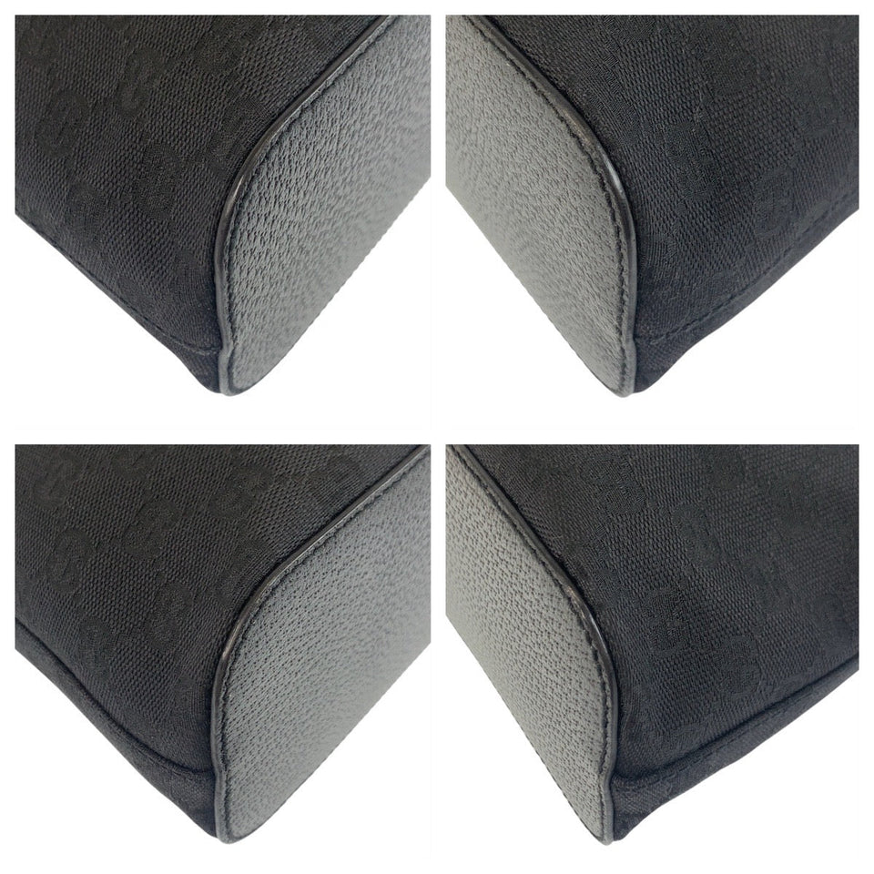 Gucci Shoulder Bag 115003 GG canvas black Women