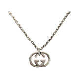 Gucci Necklace SV925 Silver Silver Interlocking