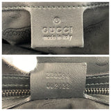 Gucci Handbag 228594 leather Black SilverMetal Handbag Shoulder Bag Horsebit Guccissima Women