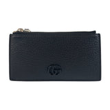 Gucci Coin case 722726 leather black Coin case Fragment case Card case Double G mens(Unisex)