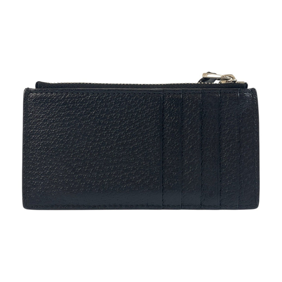 Gucci Coin case 722726 leather black Coin case Fragment case Card case Double G mens(Unisex)
