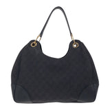 Gucci Shoulder Bag 257268 GG canvas Black GoldMetal