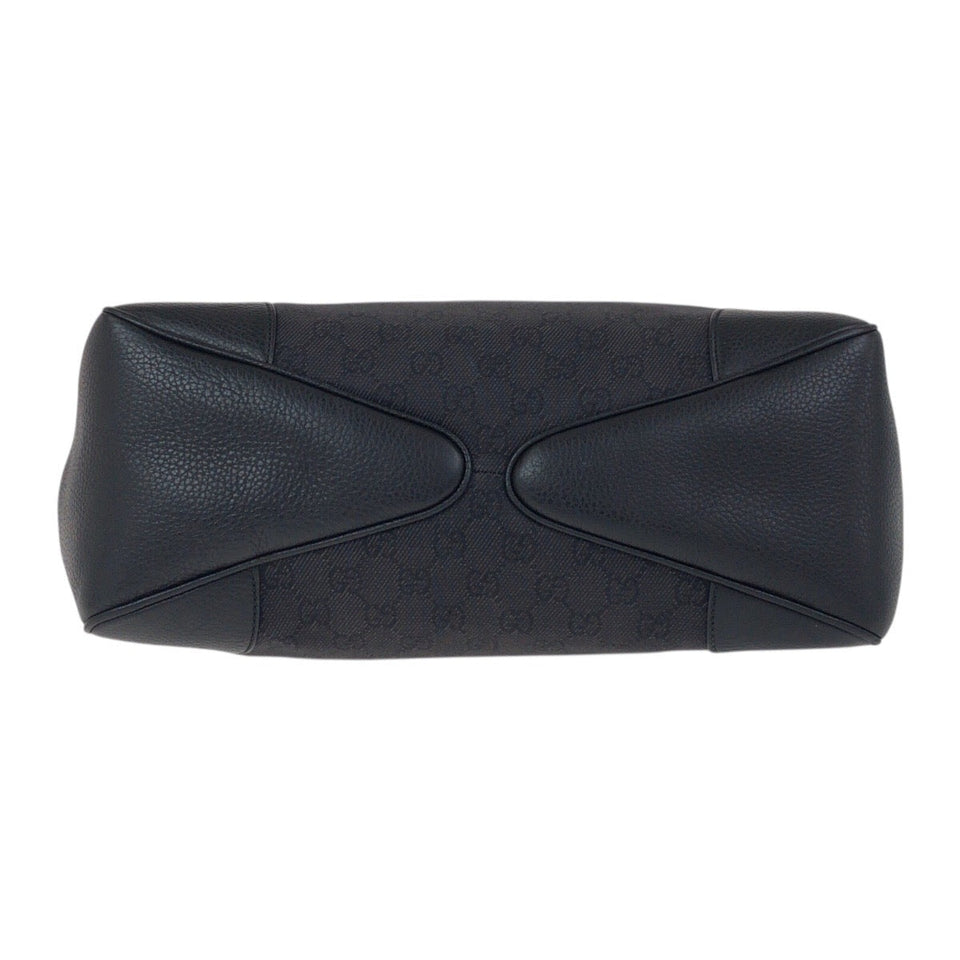 Gucci Shoulder Bag 257268 GG canvas Black GoldMetal