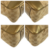 Gucci Tote Bag 163805 GG canvas, leather Beige gold Tote Bag Shoulder Bag Pretty Women