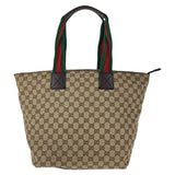 Gucci Tote Bag 131231 GG canvas Beige brown Sherry line