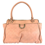 Gucci Tote Bag 189831 leather Pink Gold Metal Tote Bag Shoulder Bag Abby Guccissima Women