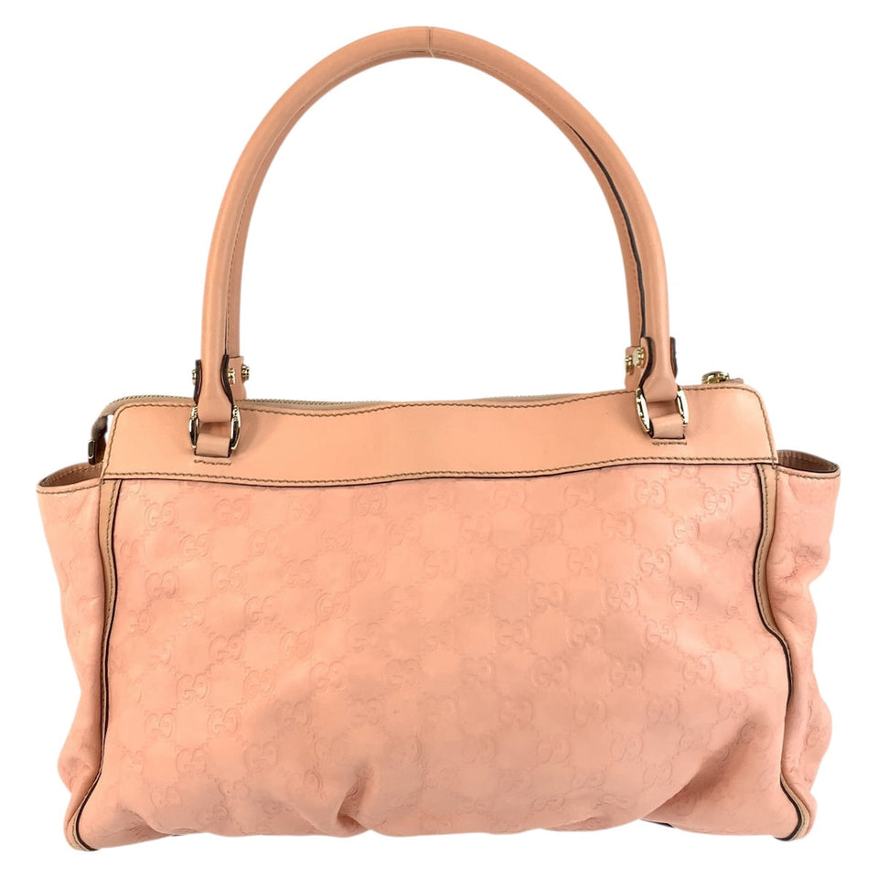 Gucci Tote Bag 189831 leather Pink Gold Metal Tote Bag Shoulder Bag Abby Guccissima Women