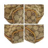 Gucci Handbag 039 1103 GG canvas Beige Brown Gold Metal