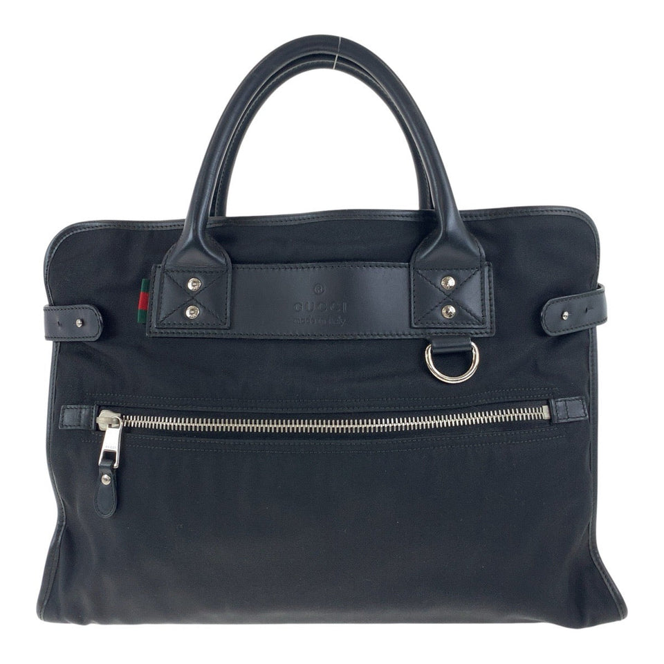 Gucci Business bag 246410 Nylon Black SilverMetal Sherry line