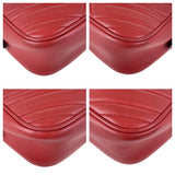 Gucci Shoulder Bag 447632 leather Red Gold Metal GG Marmont