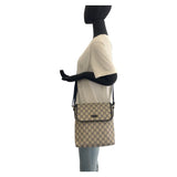 Gucci Shoulder Bag 223666 GG Supreme Canvas gray
