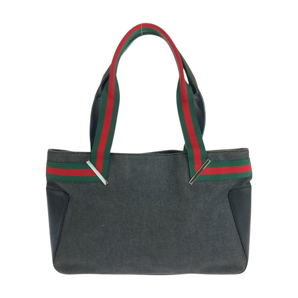 Gucci Tote Bag 73983 canvas Black SilverMetal Sherry line