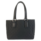 Gucci Tote Bag 113019 GG canvas Black SilverMetal