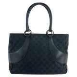 Gucci Tote Bag 113 011 GG canvas Black SilverMetal