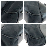 Gucci Tote Bag 113 011 GG canvas Black SilverMetal