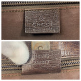 Gucci Tote Bag 114595 GG Supreme Canvas Beige Brown SilverMetal