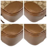 Gucci Shoulder Bag 449413 GG canvas Brown Gold Metal