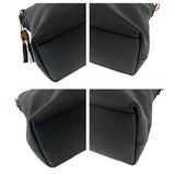 Gucci Shoulder Bag 365346 leather Black SilverMetal Bamboo Tassel