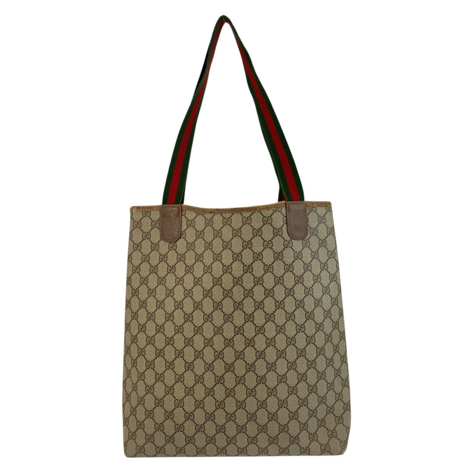 Gucci Tote Bag 39 02003 GG Supreme Canvas beige Sherry Line Old Gucci