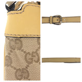 Gucci Shoulder Bag 203257 GG canvas Beige Gold Metal
