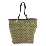 Gucci Tote Bag 002 1098 GG canvas Beige Brown Gold Metal