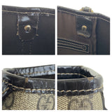 Gucci Tote Bag 197953 GG Supreme Canvas Beige Brown Gold Metal