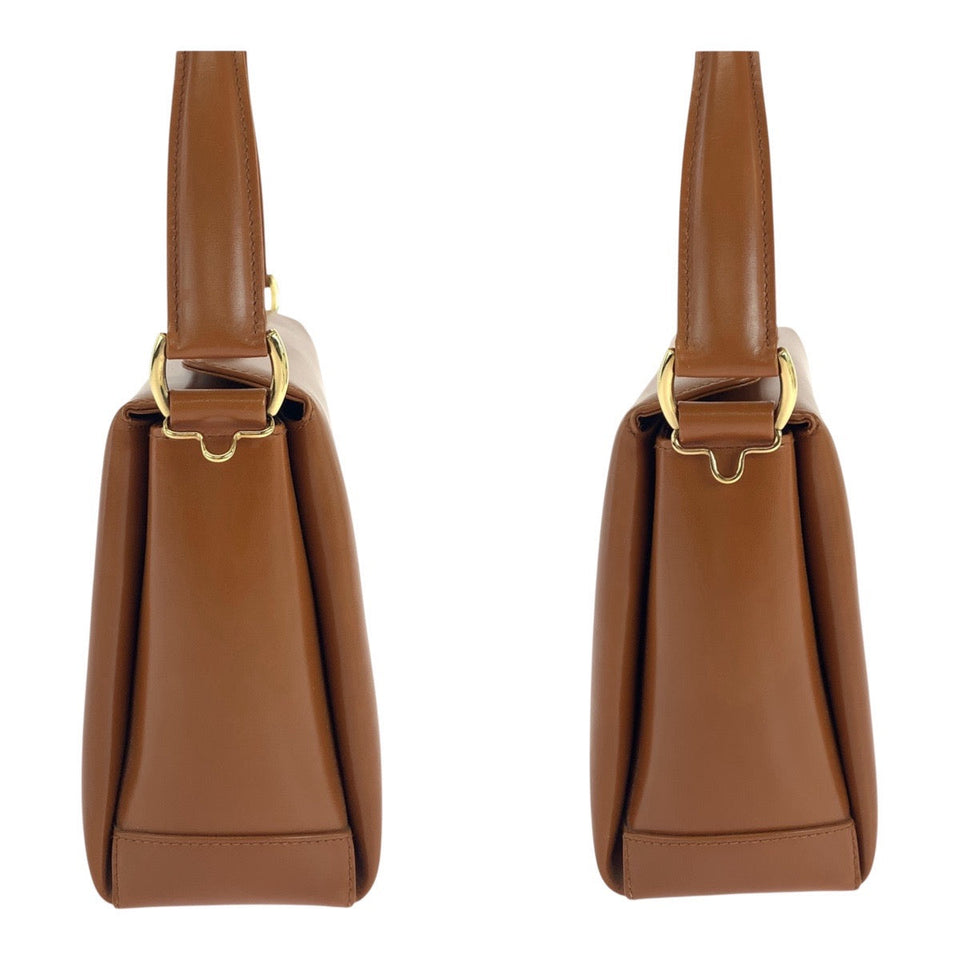 Gucci Handbag 000 926 0175 leather Brown Gold Metal Bamboo