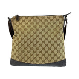 Gucci Shoulder Bag 145857 GG canvas Beige Brown SilverMetal