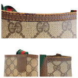 Gucci Tote Bag 002 58 6487 GG Supreme Canvas Beige Multicolor Gold Metal Old Gucci Shelly Line