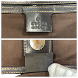 Gucci Tote Bag 197953 GG Supreme Canvas Brown Gold Metal