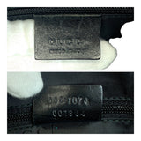 Gucci Tote Bag 002 1074 GG canvas Black SilverMetal Jackie