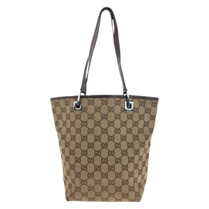 Gucci Tote Bag 31244 GG canvas Beige Brown SilverMetal
